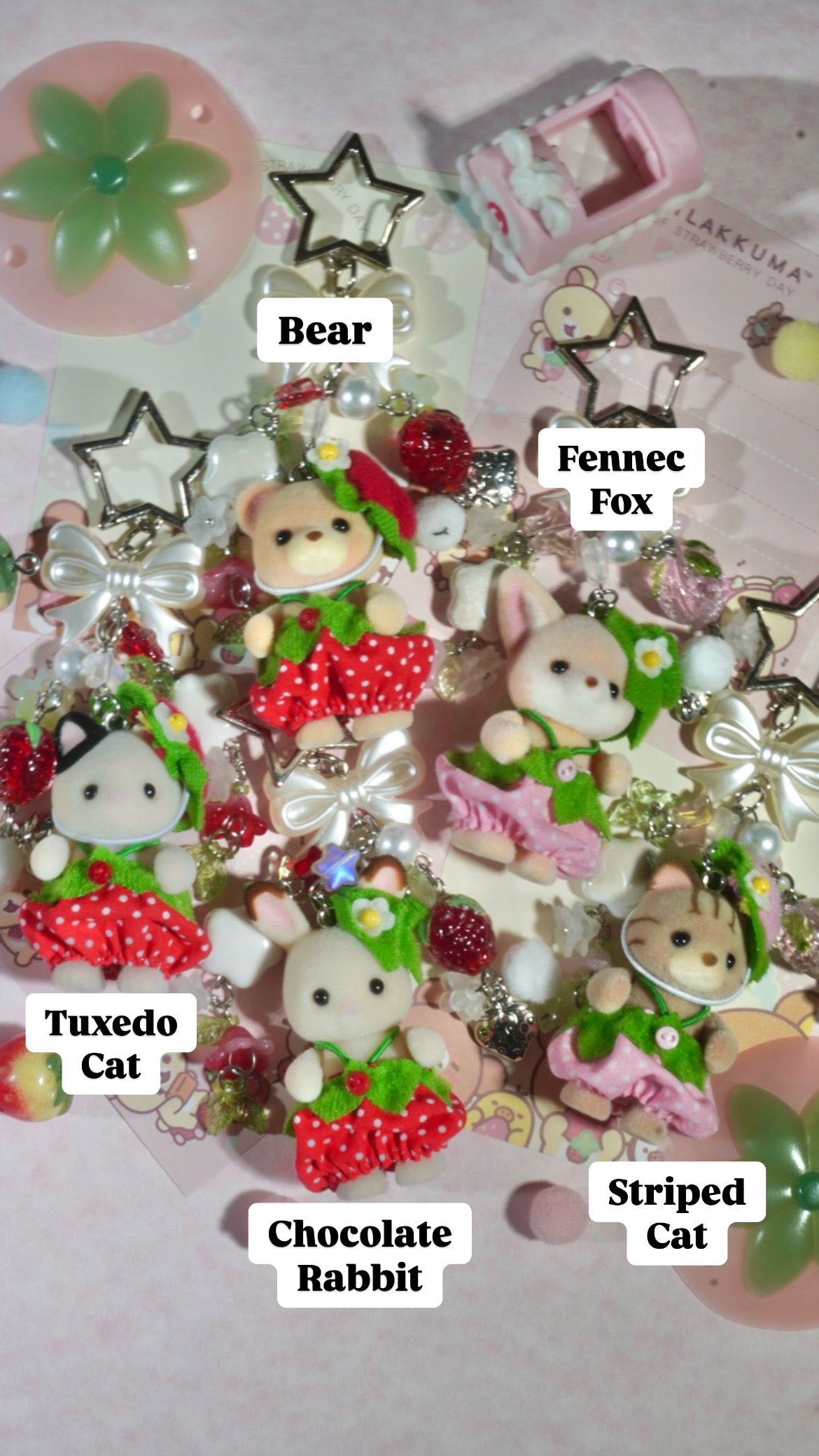 Sylvanian Families Very Berry Babies Keychain