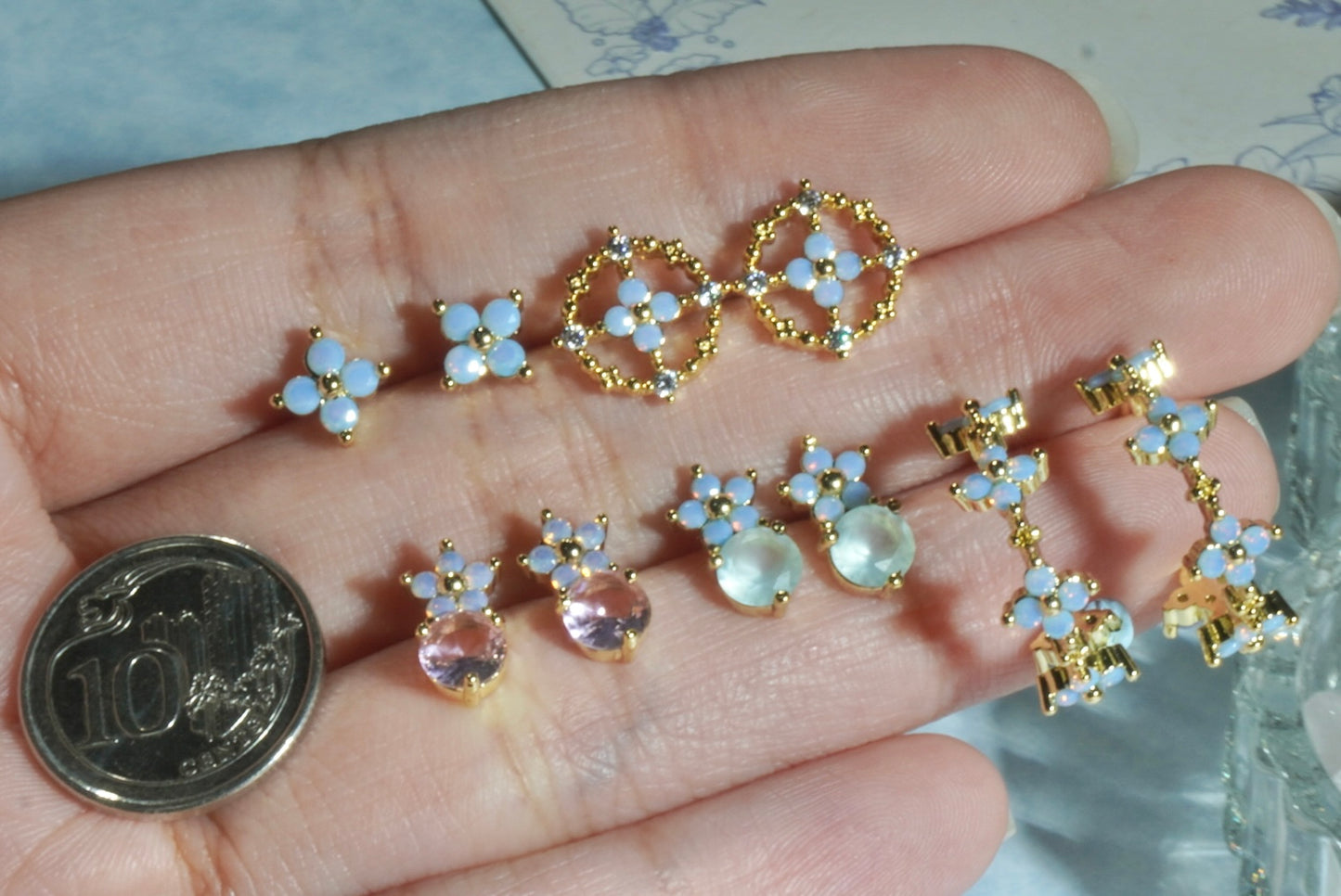 Romy M Stud Earrings
