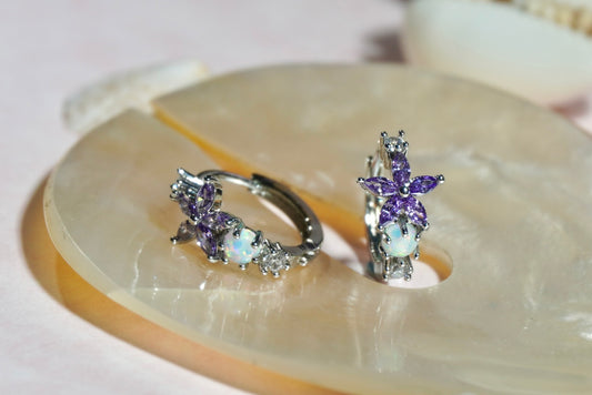 Fleur Earring Huggies
