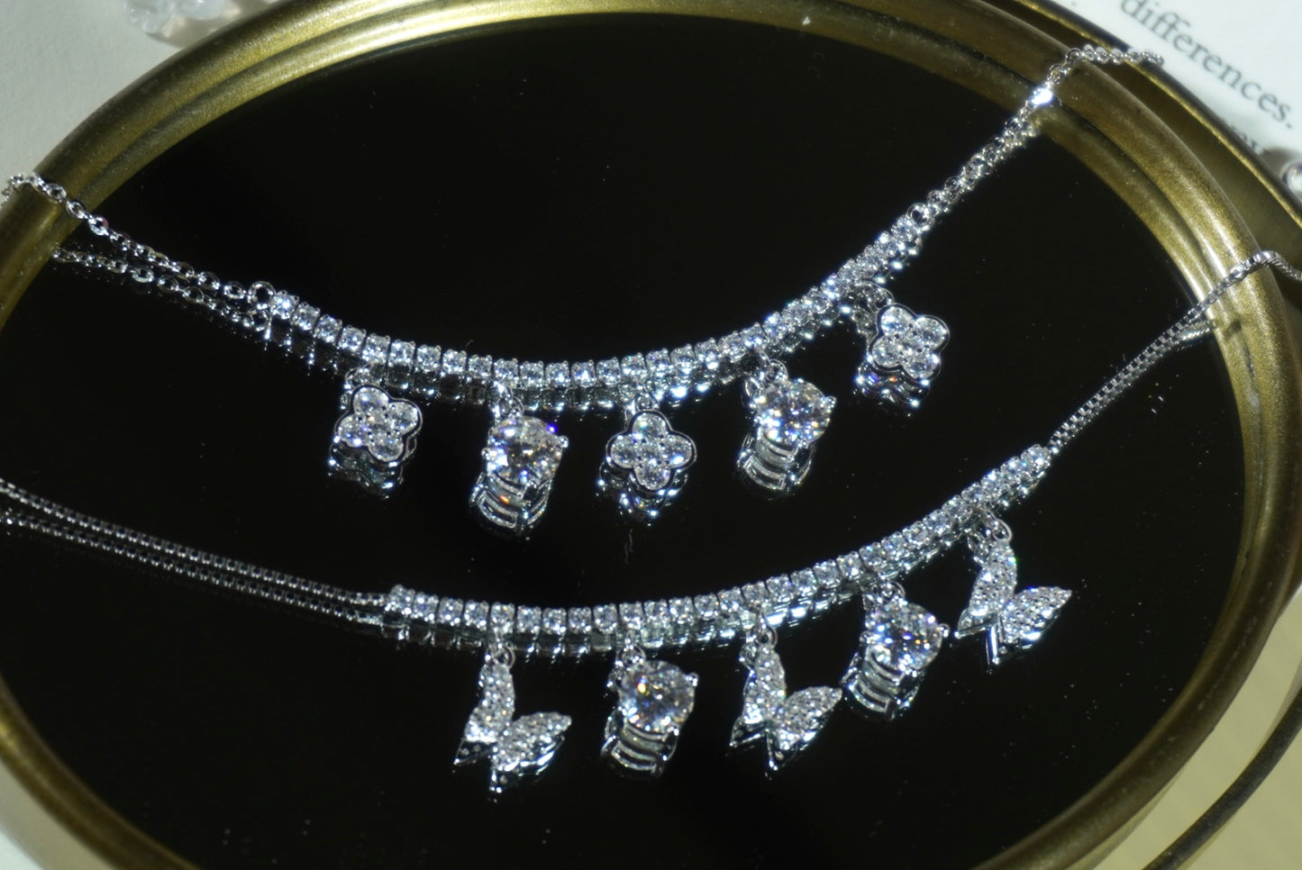 Gemma and Flutter Moissanite Bracelets