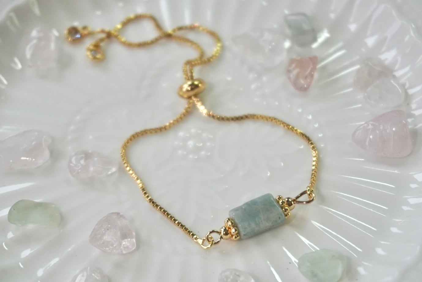 Precious Stone Push-Pull Bracelet